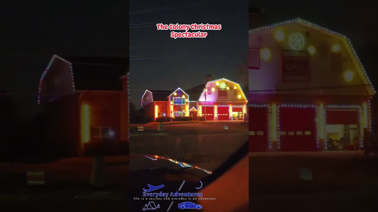 The Colony Fire Station  Holiday Lights Display | DFW Holiday Lights Display 2025