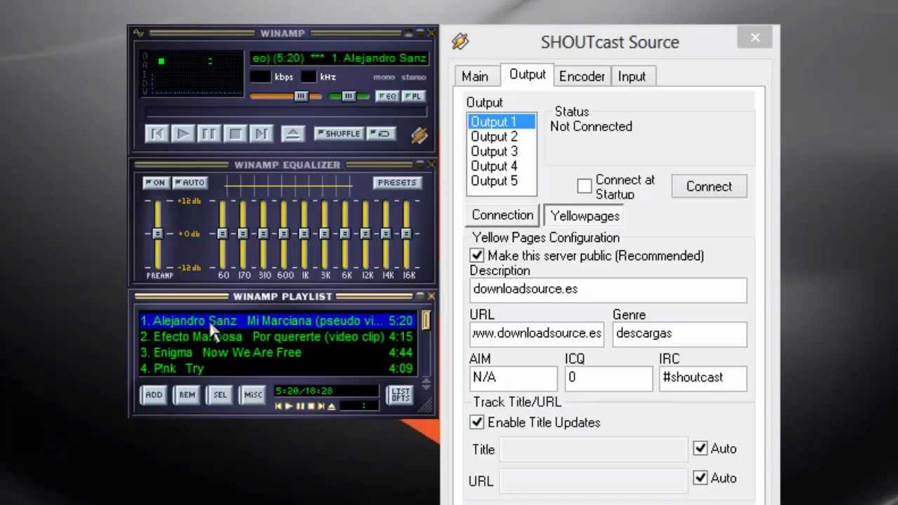 Tutorial: Como usar Winamp y el Plug-in SHOUTCast como emisora de radio.