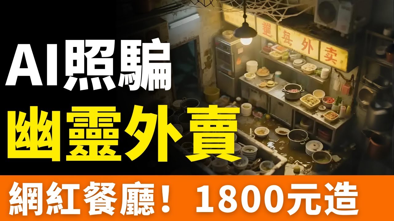 天塌了！1800元！就能開外賣店！AI造「假門面」，幽靈外賣橫行，一證多用、虛假地址、高分「照騙」，黑作坊秒變「老字號」！「堂食照片」造假，毒外賣豈能當飯吃？