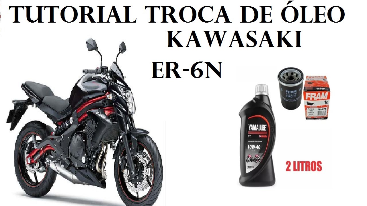 Tutorial Troca de óleo kawasaki ER-6N ( DICAS)