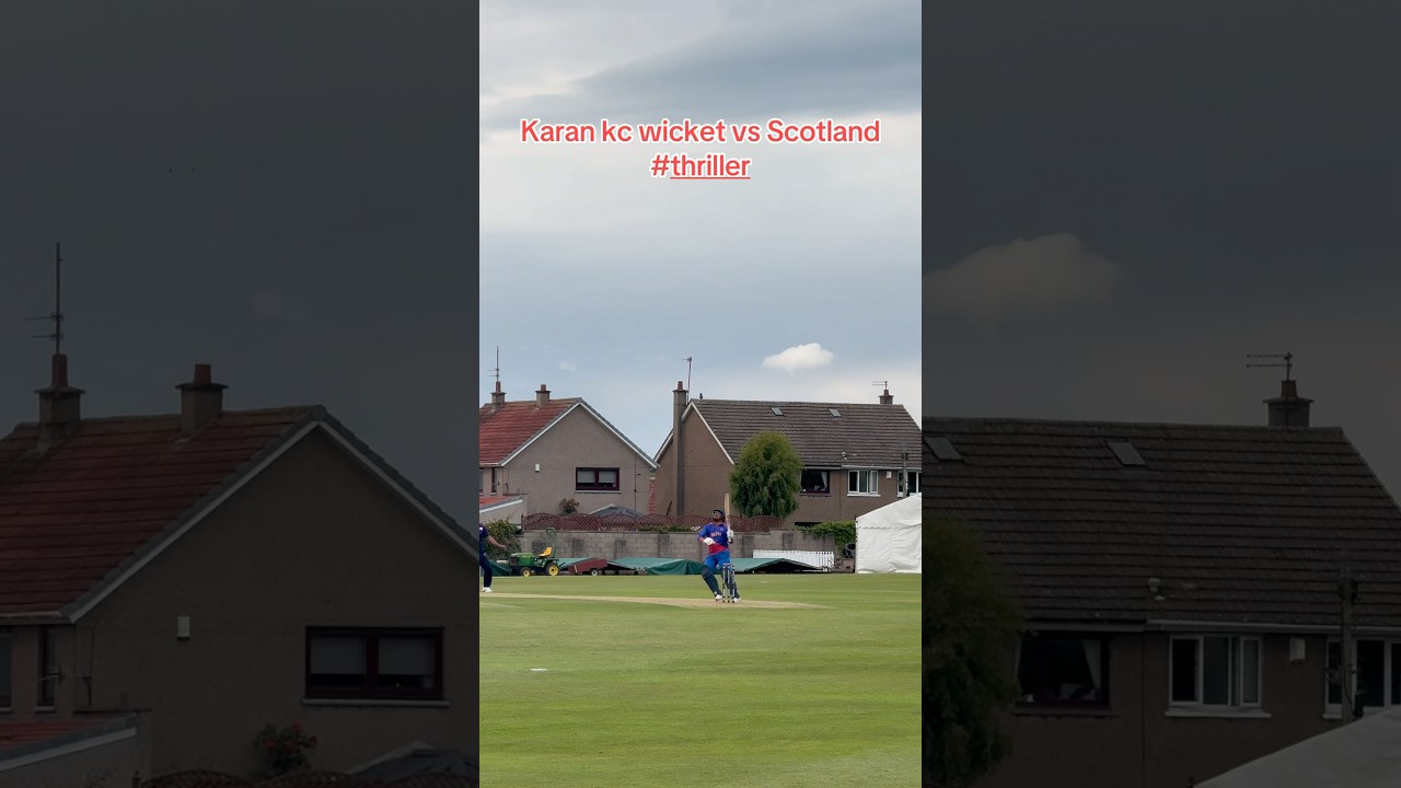 Karan KC crucial wicket vs #scotland nd