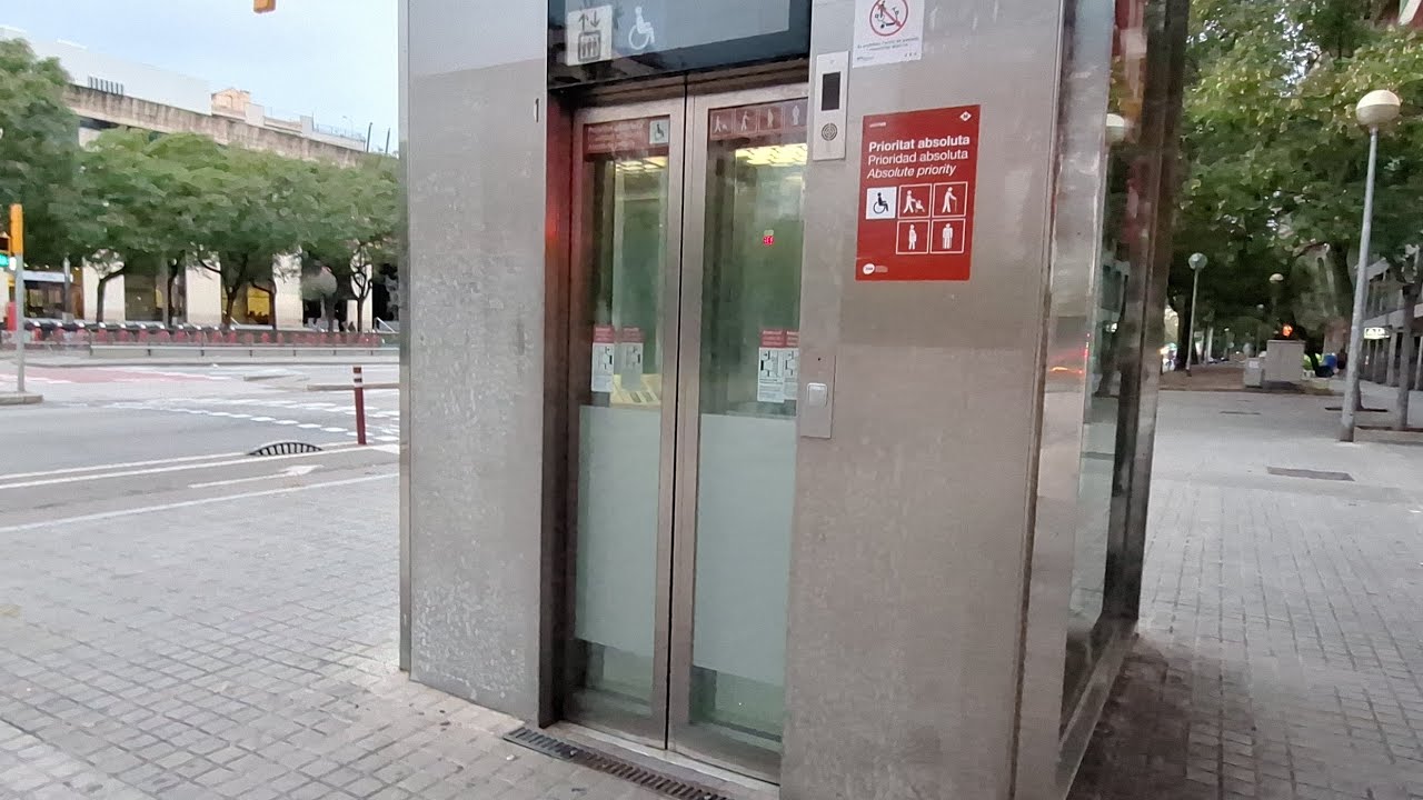Ersce elevator at Tarragona Metro station in Barcelona, Spain