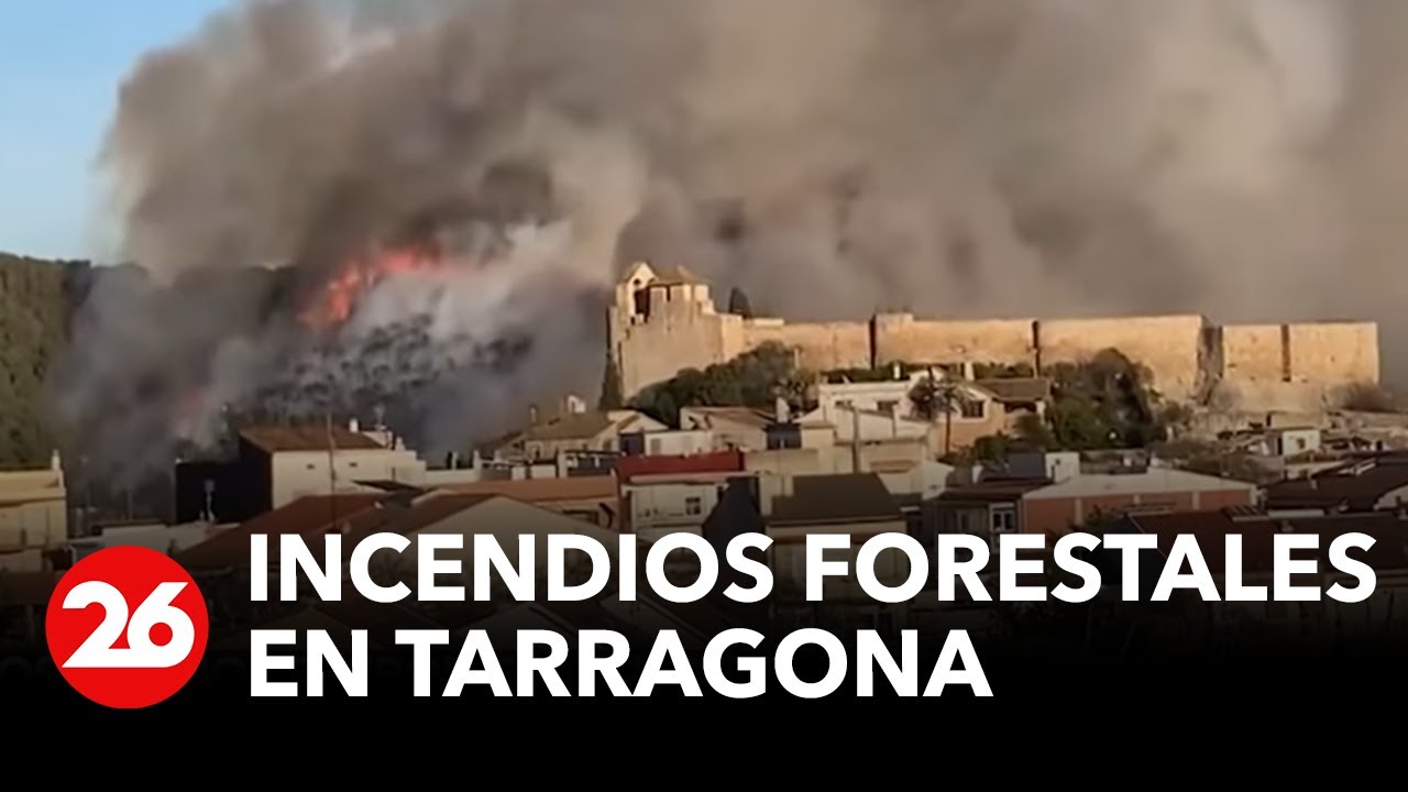 España: incendios forestales en Tarragona