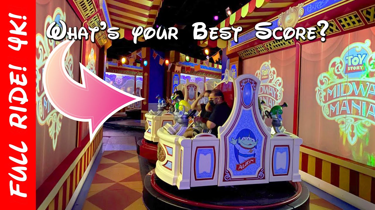 Toy Story Midway Mania! | Disney California Adventure | Full Ride POV [2022]