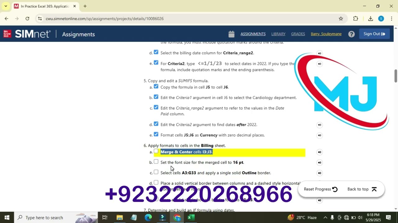 In Practice Excel 365: Application Capstone project 3 | Help SIMnet Assignment 2021/2024