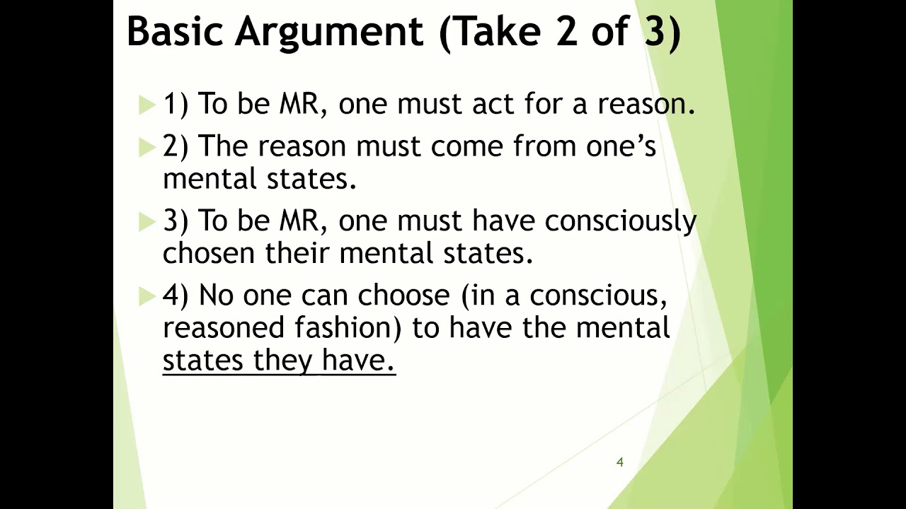 Galen Strawson on why We do not have Moral Responsibility Part 1