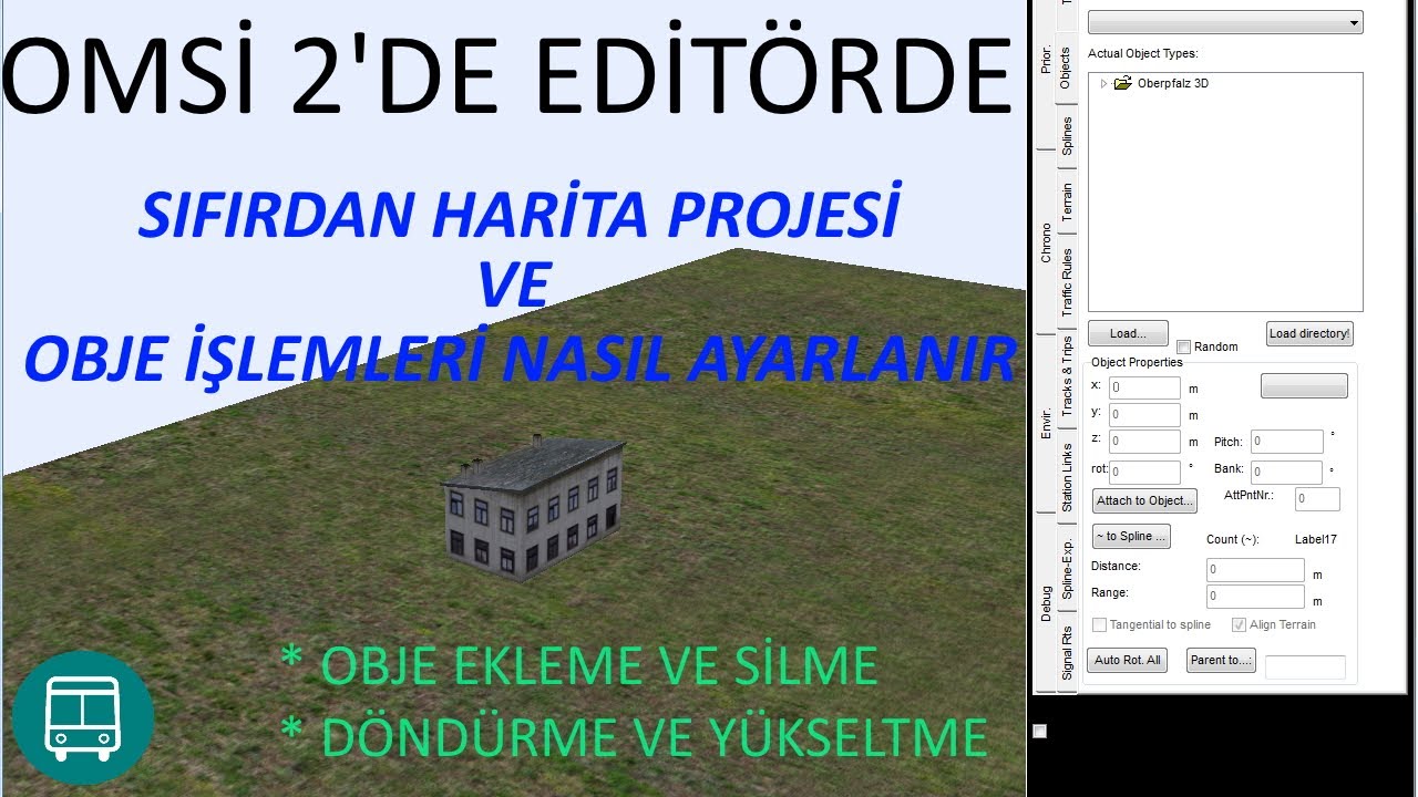 OMSİ 2 EĞİTİM 55 - SIFIRDAN HARİTA PROJESİ VE OBJE İŞLEMLERİ