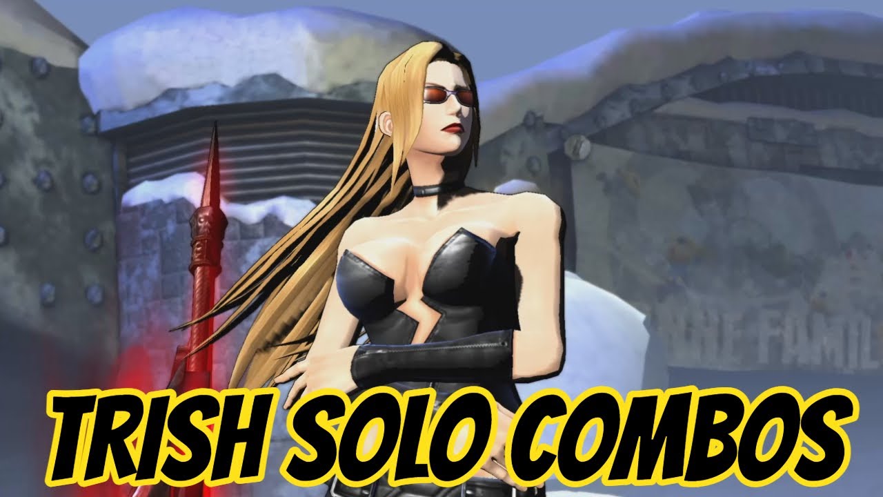UMVC3 - TRISH SOLO COMBOS!