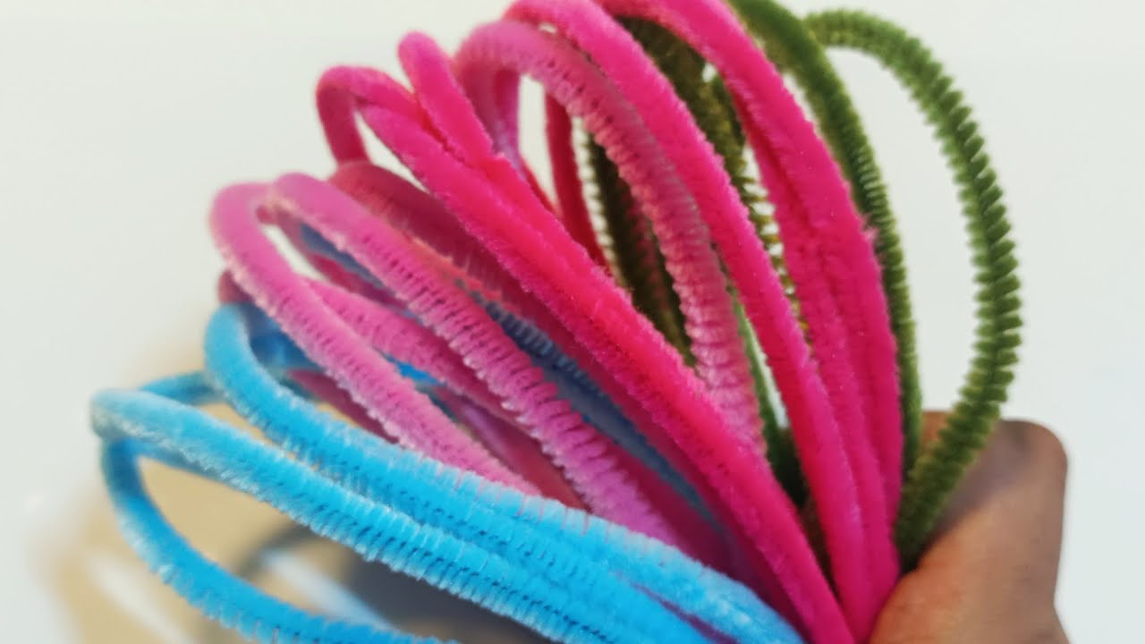 DIY How To amake Pipe Cleaner Flower Pot Gift
