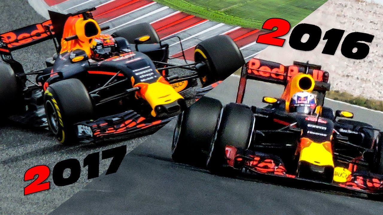 F1 2017 vs 2016 RedBull TAG Heuer (Renault) Engine Sound Comparison (RB12 vs RB13)