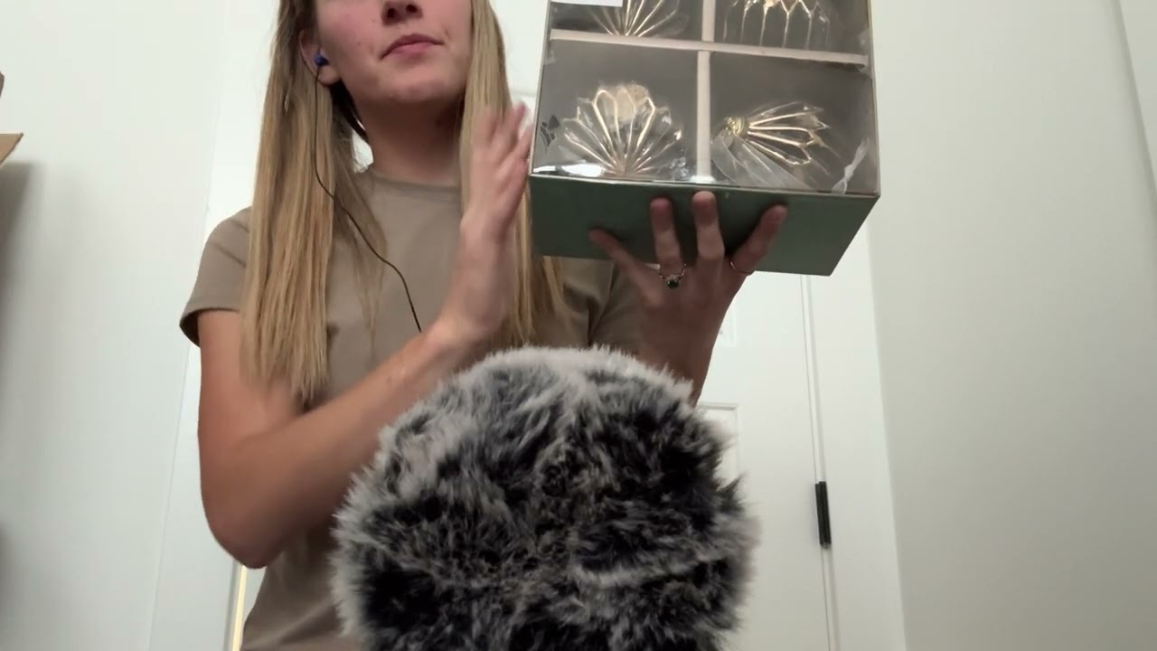 asmr - тихий, немного рождественского декора от tjmaxx