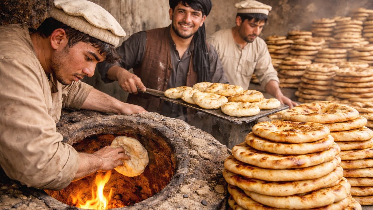 Young Boy Baking 2,000 Breads Daily 😳 | Real Afghan Street Food.