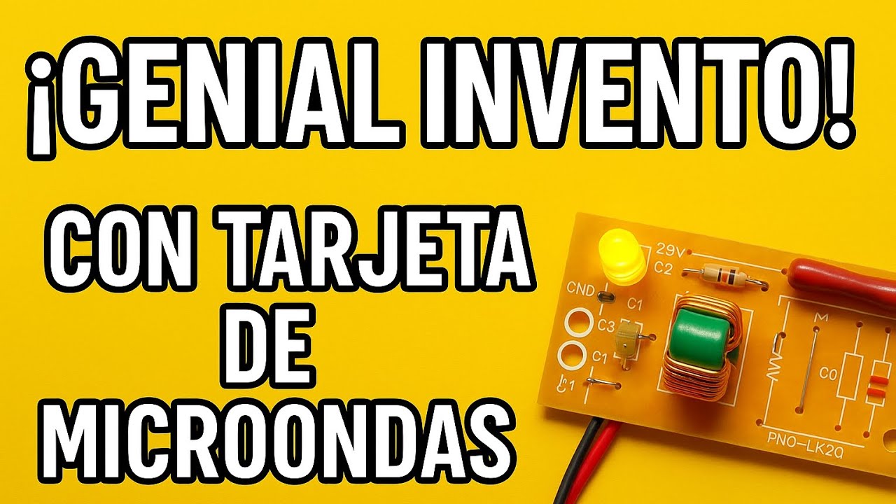 ✅️Increíble INVENTO con TARJETA de MICROONDAS 