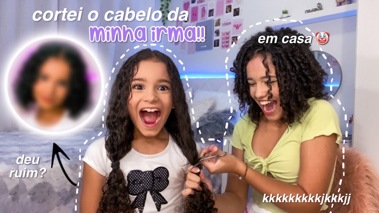 CORTEI O CABELO da minha irmã!! + reação dos meus pais 🙈
