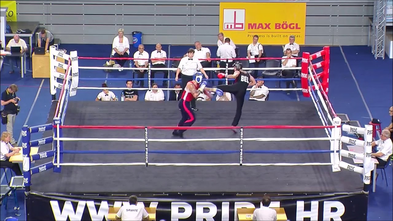 SAVATE Финал первенства мира 2017(сават,"комба",-80 кг.)A.Loureiro Lopez(Spain) vs L.Krokos(Belgium)