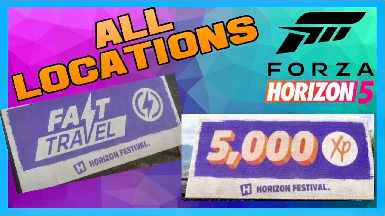 Forza Horizon 5 All Bonus Boards Locations & Fast Travel Boards Locations & XP Board Locations