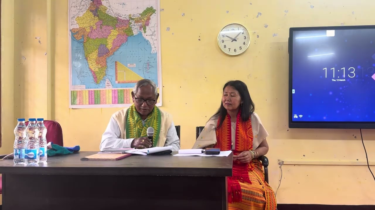 Lecture by Sarath Narzary in Bodoland University 