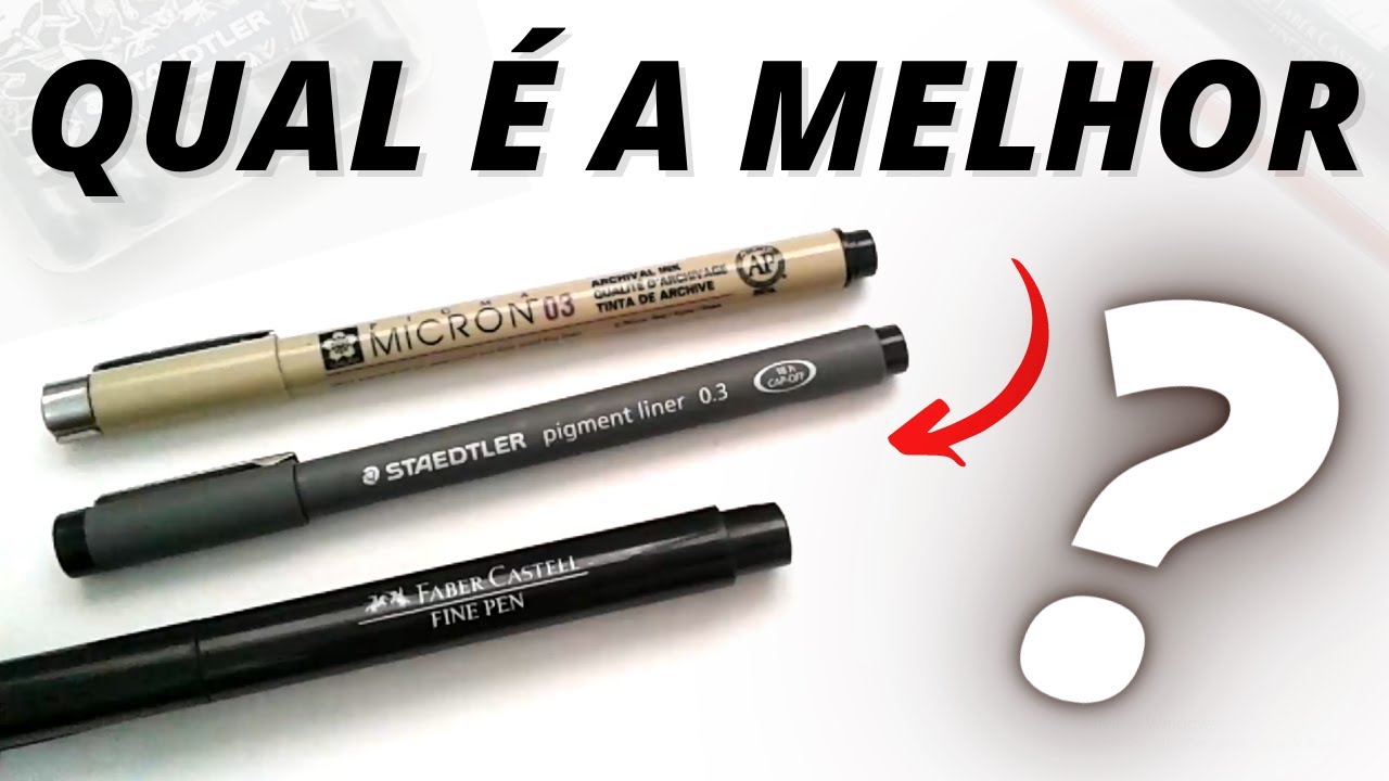 MELHORES CANETAS Para DESENHAR CONTORNAR e ESCREVER
