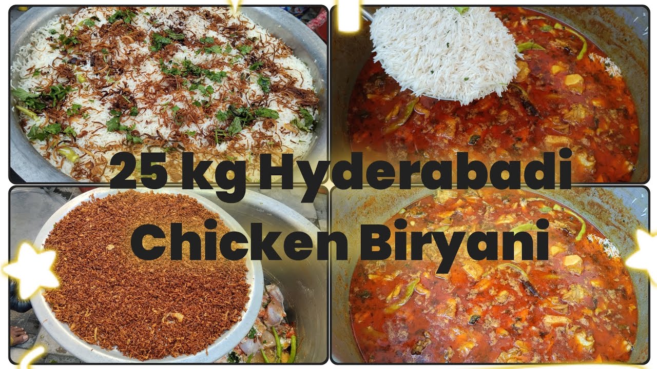 👨‍🍳Cooking 25 kg Chicken Biryani🔥 Special Dinner @Home #ChickenBiryani #Gharkakhana #Hyderabadikhana