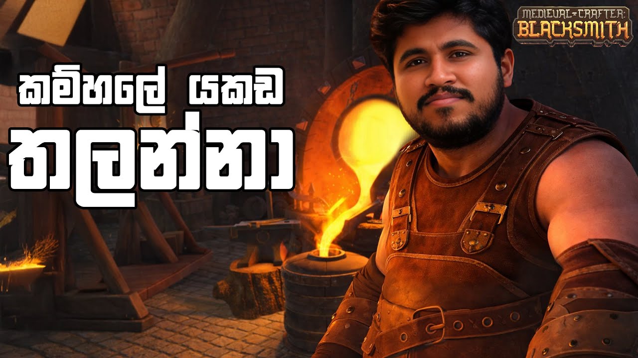 කම්හලේ යකඩ තලන්නා | Medieval Crafter Blacksmith