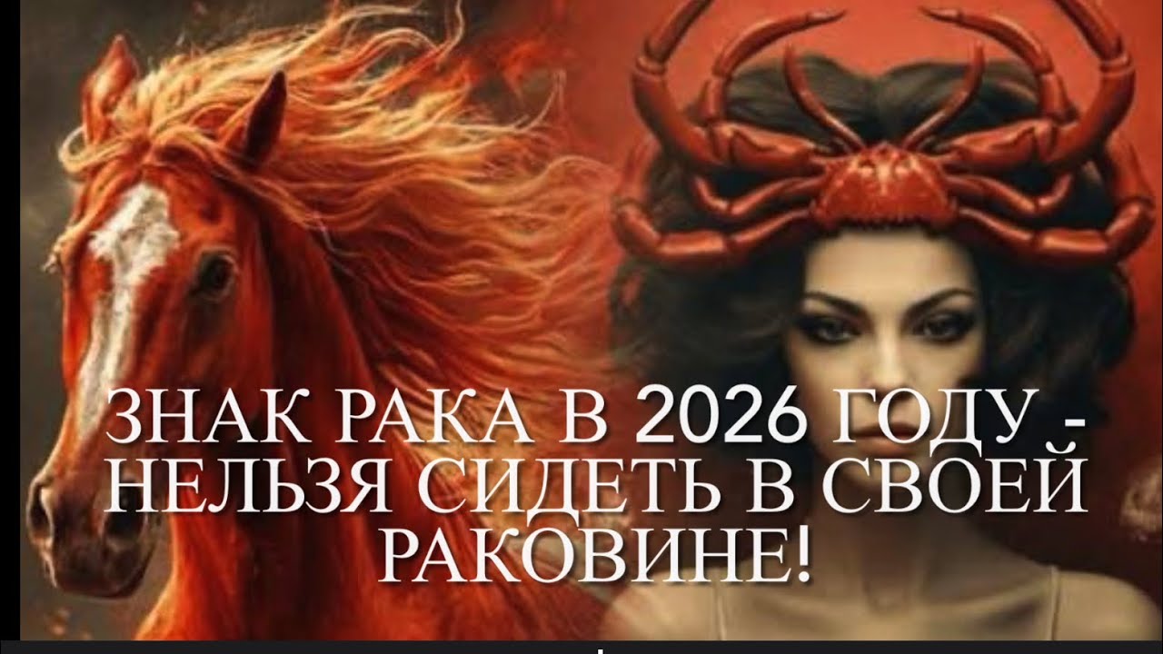 Знак Рака в 2026 году - выходите из раковины и попадете в поток! Таро-прогноз.