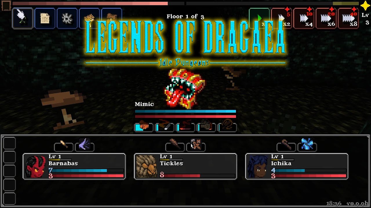 Legends of Dragaea: Idle Dungeons - Gameplay [Auto Battler/Idle game/Dungeon Crawler/RPG/Casual]
