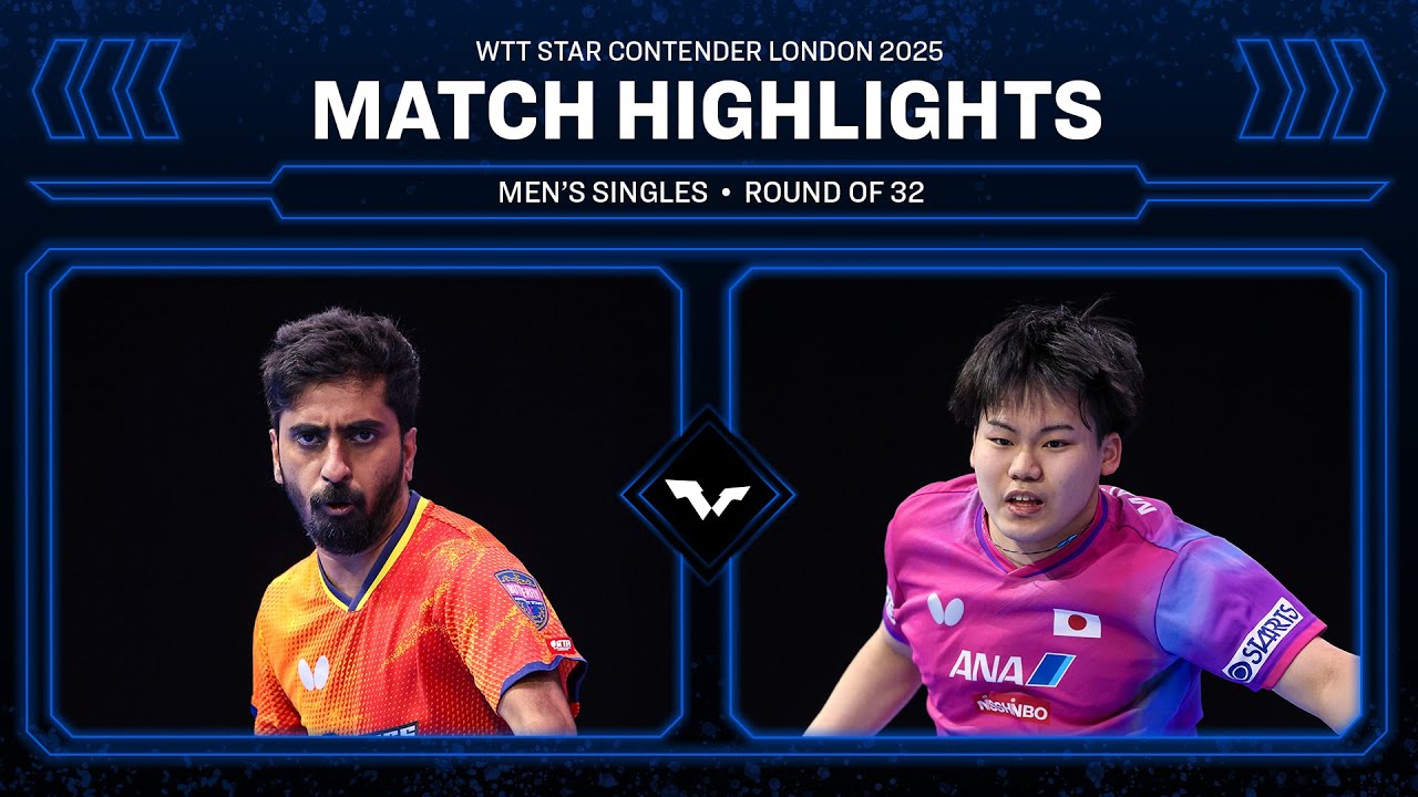 Sathiyan Gnanasekaran vs Sora Matsushima | MS R32 | #WTTLondon 2025