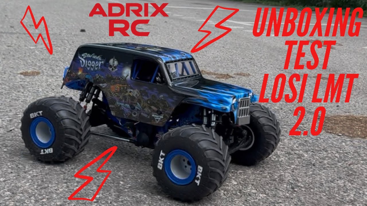 Распаковка/тест монстр-трака du Losi LMT 2.0 1/8