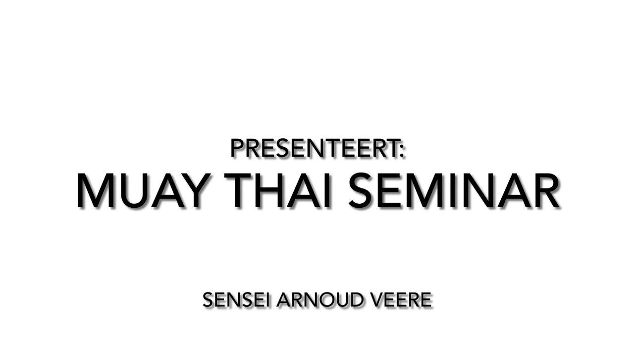 Muay Thai seminar