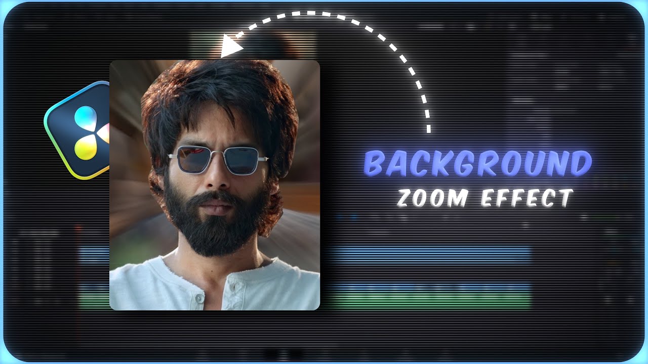 BACKGROUND ZOOM GLITCH EFFECT || DaVinci Resolve || HINDI