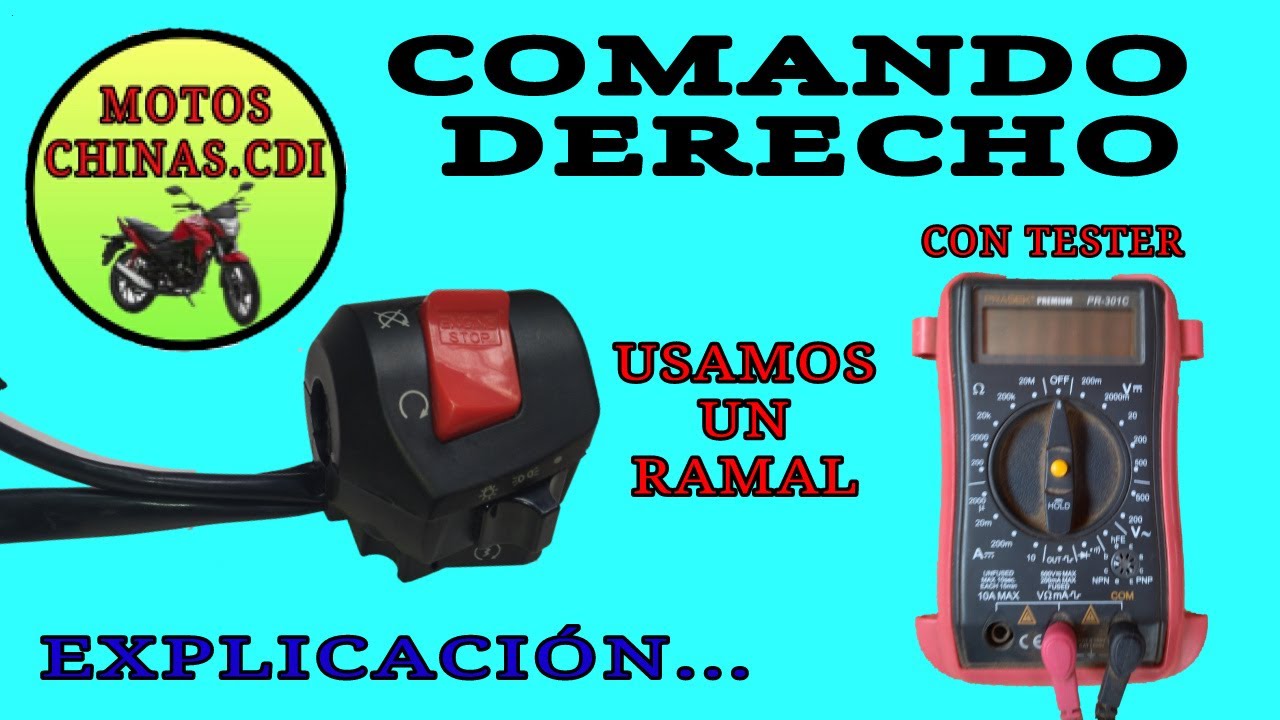 COMANDO DERECHO DE LA MOTO