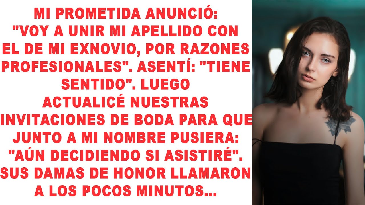 Mi prometida anunció: 