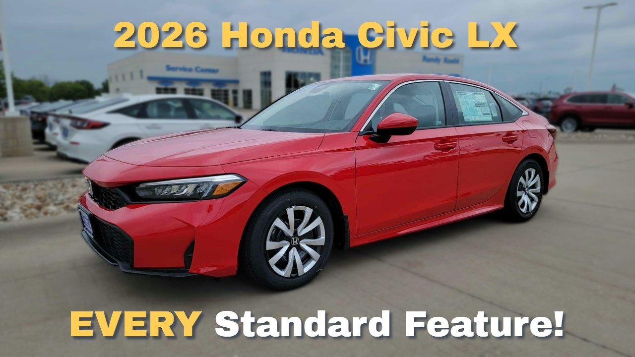 2026 Honda Civic LX Standard Features Review Walkaround