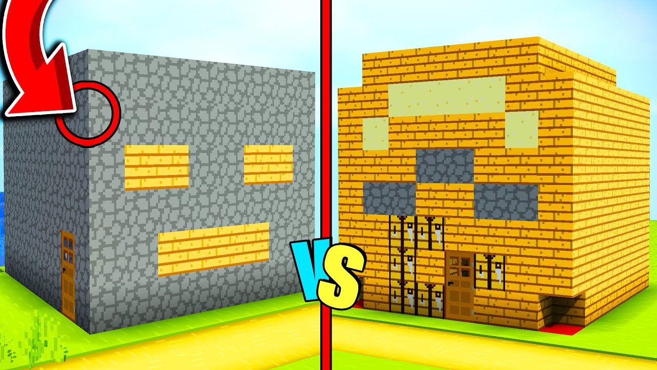 FAKİR TERS MASKE EVİ VS BALON KAFA EVİ !! - Minecraft