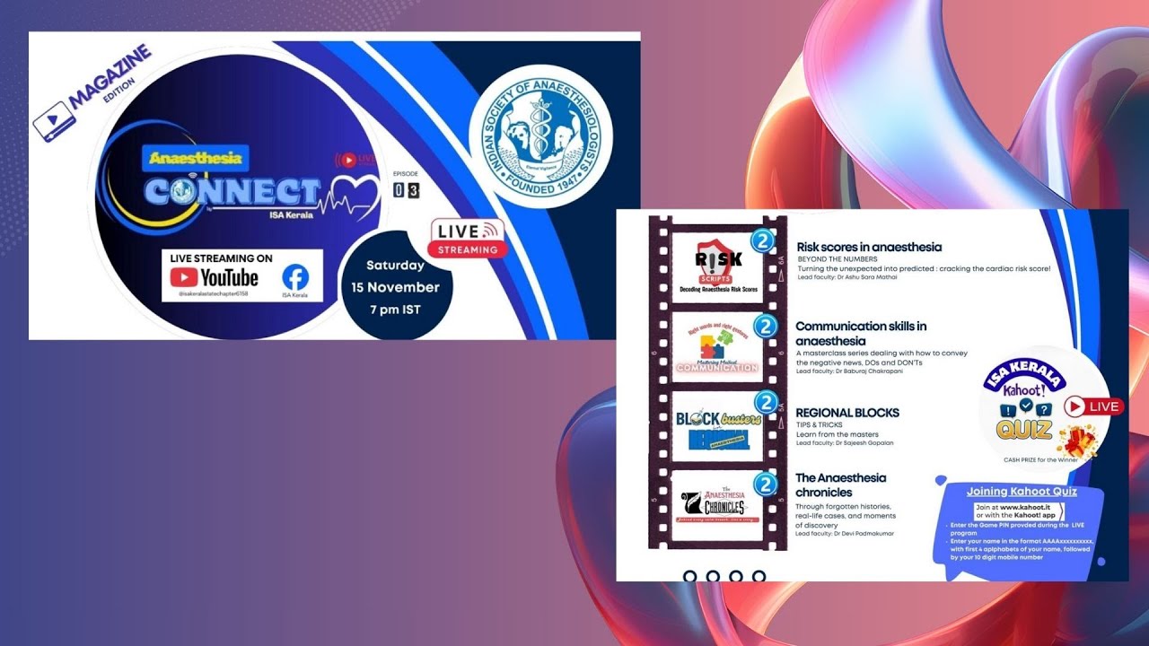 AnaesthesiaCONNECT by ISA Kerala - Ep 03 - Magazine Edition