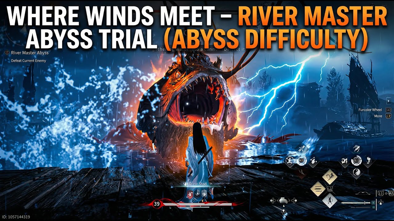 Where Winds Meet – River Master Abyss Trial (Abyss Difficulty) | Verniel Umbrella Is Broken #wwm