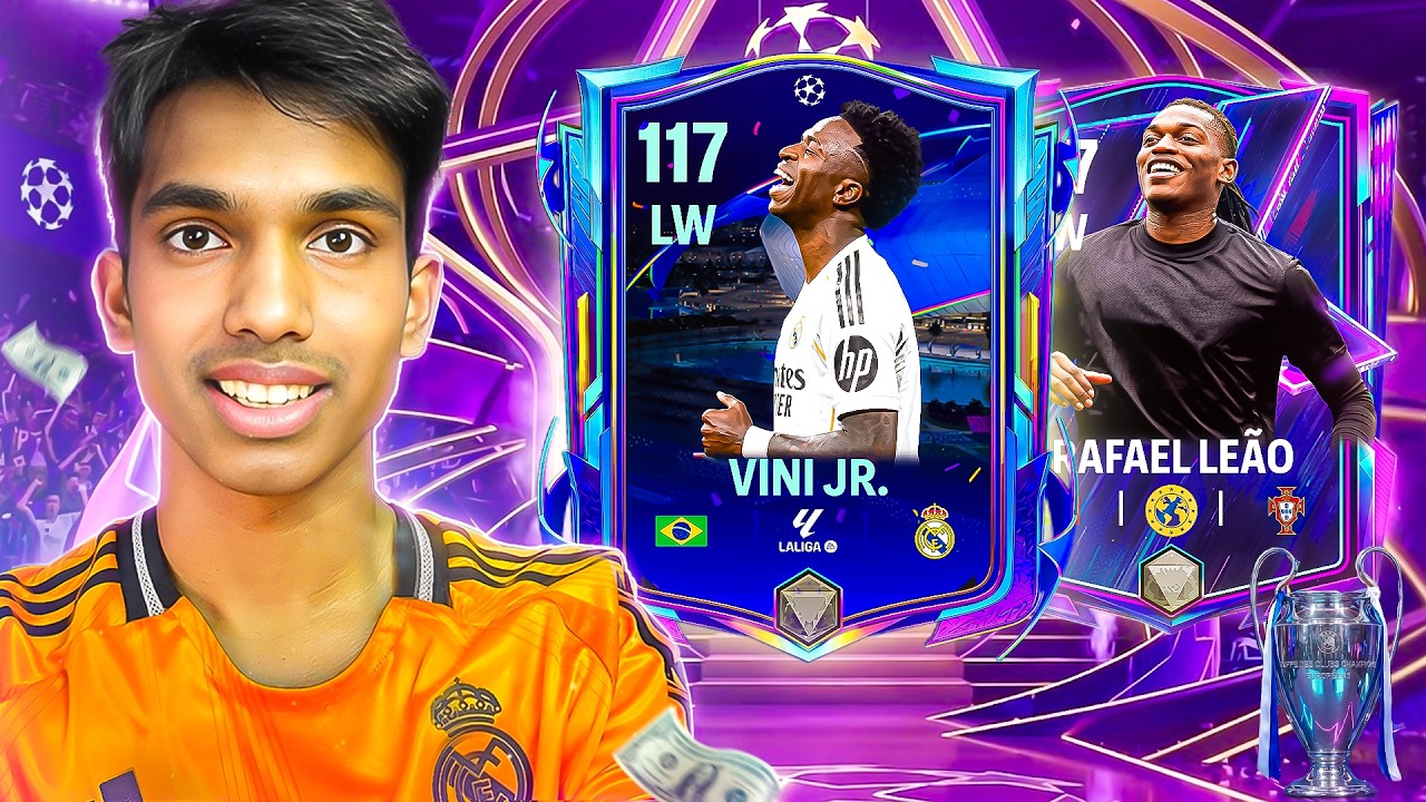 3x 117s One Pack UCL + FlashBack Vini Pack Opening! - FC Mobile