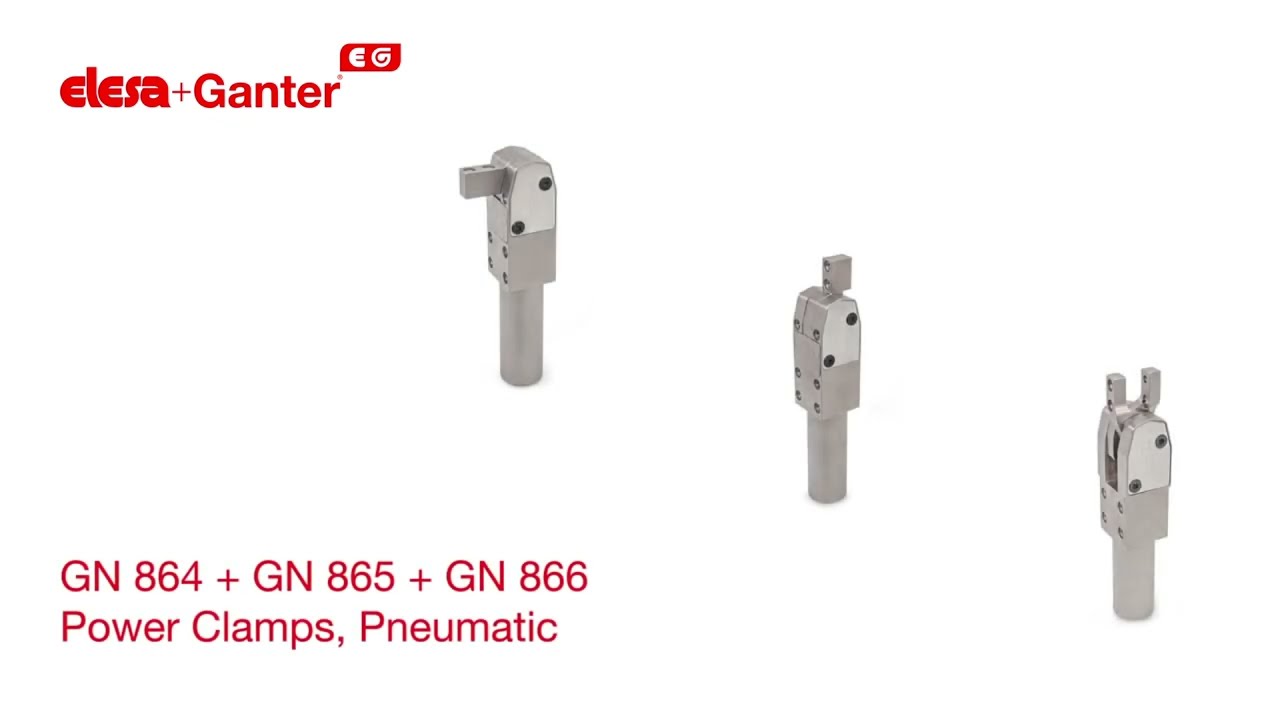 Pneumatic Power Clamps from Elesa+Ganter