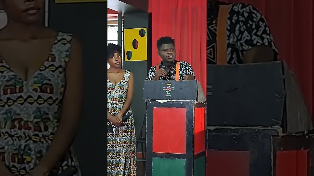 Воде Майя выступает с мощной речью на массовом собрании в UNIA Кингстон, Ямайка 🇬🇭 🇯🇲