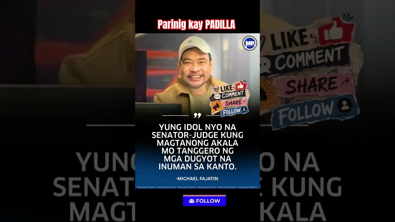 SEN. ROBIN PADILLA UDERZA #viralvideo