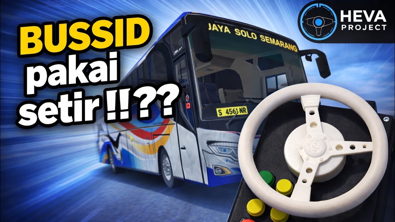 Pertama Kali Main BUSSID Pakai DIY Steering Wheel Android 😱