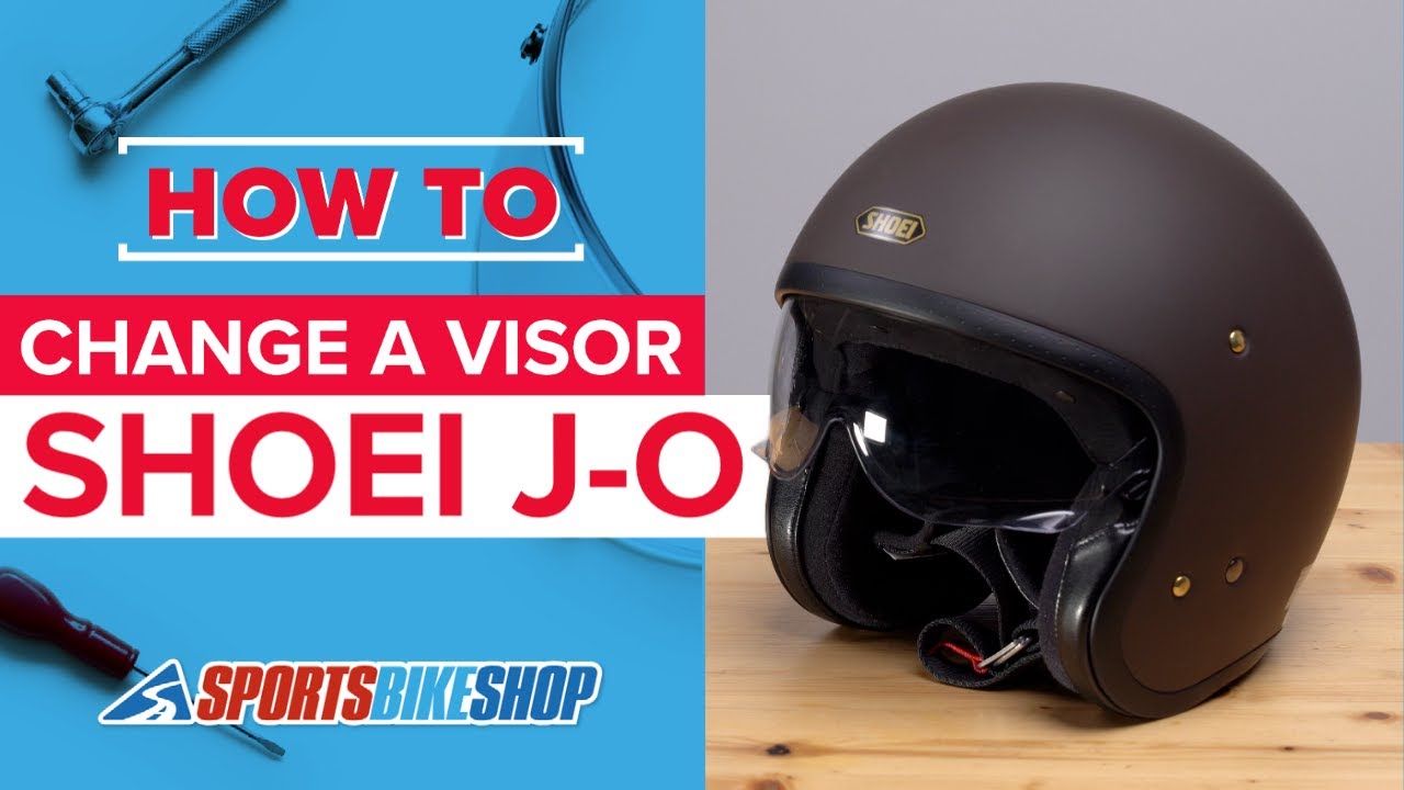 How to change a visor: Shoei J-O & Ex-Zero motorcycle helmets