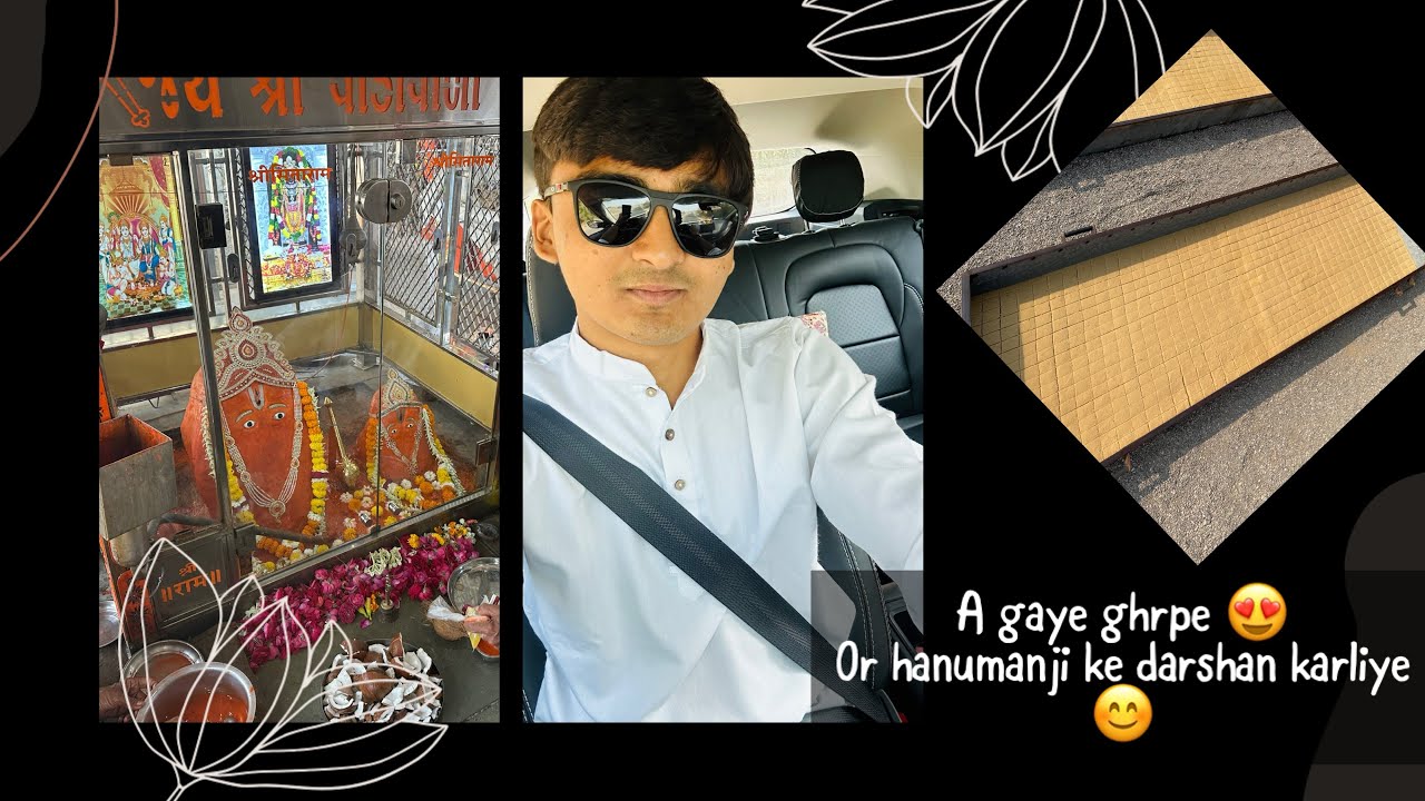 A gaye ghrpe or hanuman mandir gaye 😍😊