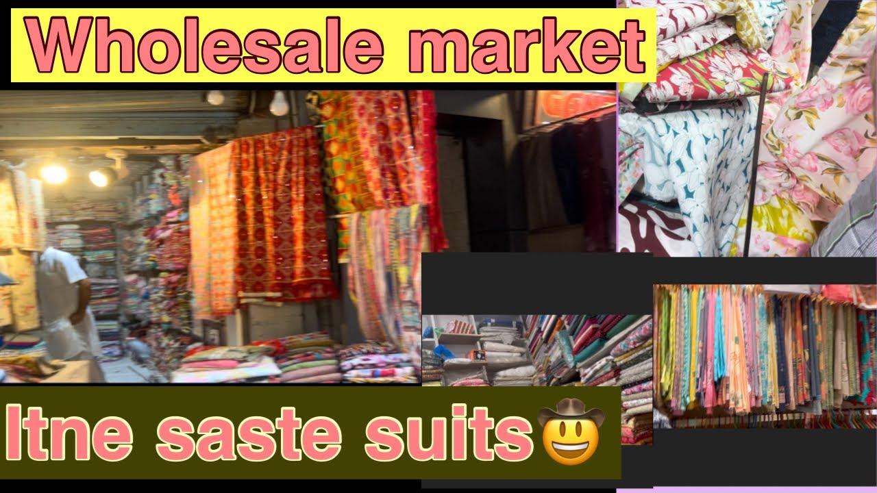 Amritsar Wholesale Market Katra Jaimal Singh💕Saste Saste Suits mile yha se😅#amritsarwholesalemarket