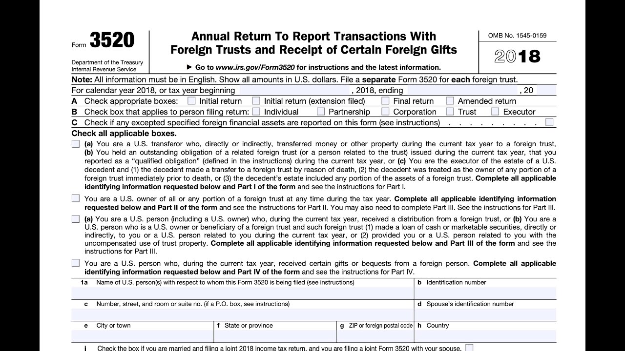 Understanding Form 3520 for Foreign Trusts and Gifts & Penalties