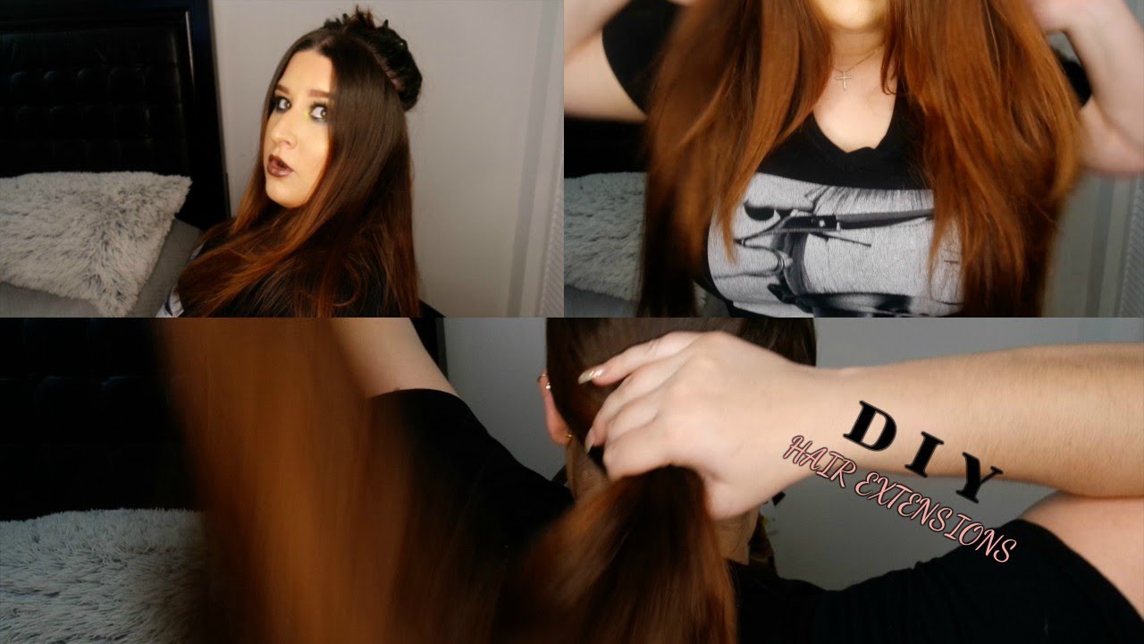 DIY Clipless/Halo Hair extensions