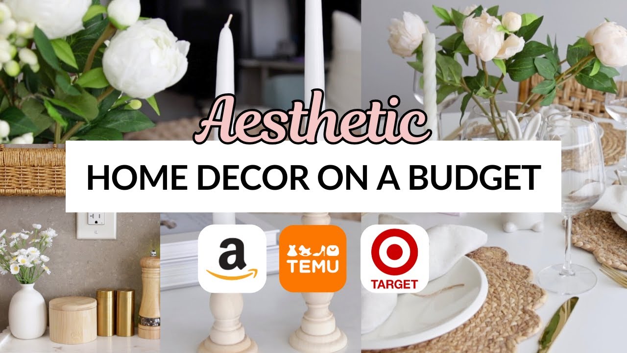 HUGE 2025 HOME DECOR HAUL | Amazon, Temu & Target Aesthetic Decor on a Budget!