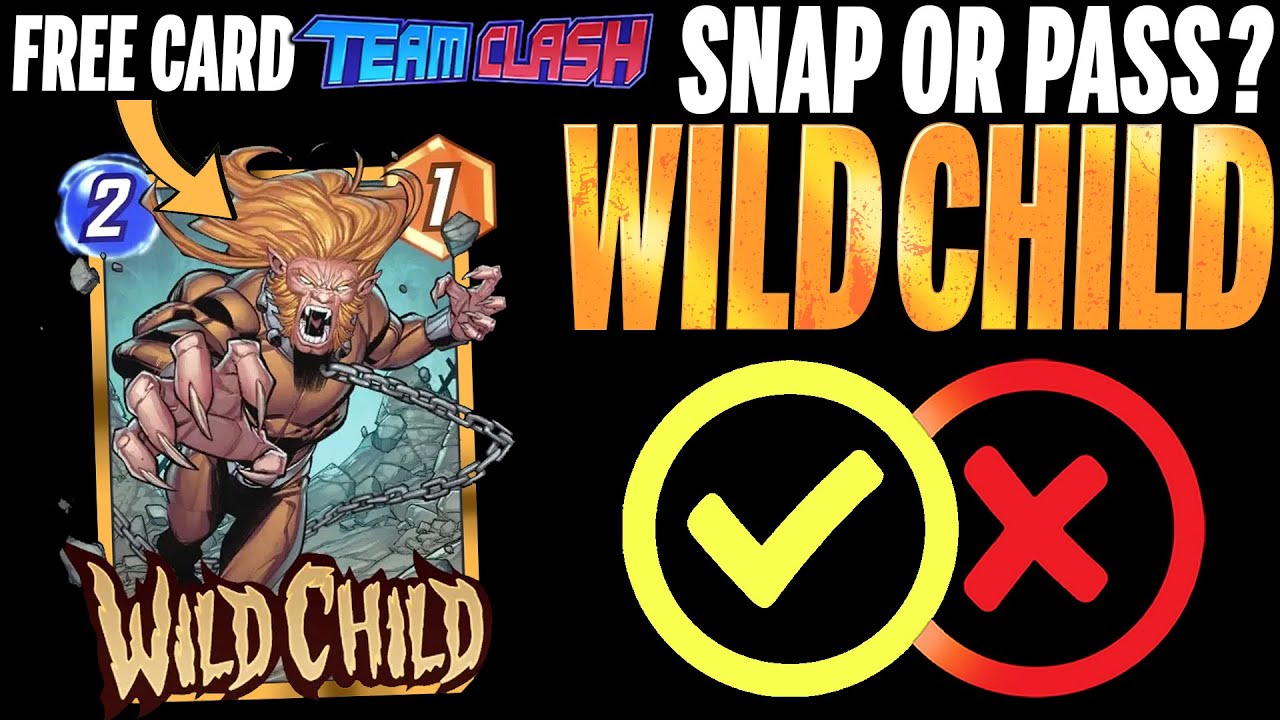 ДИКИЙ РЕБЕНОК 😾 Подробности и правила | Сфотографируй или пропусти | Marvel Snap