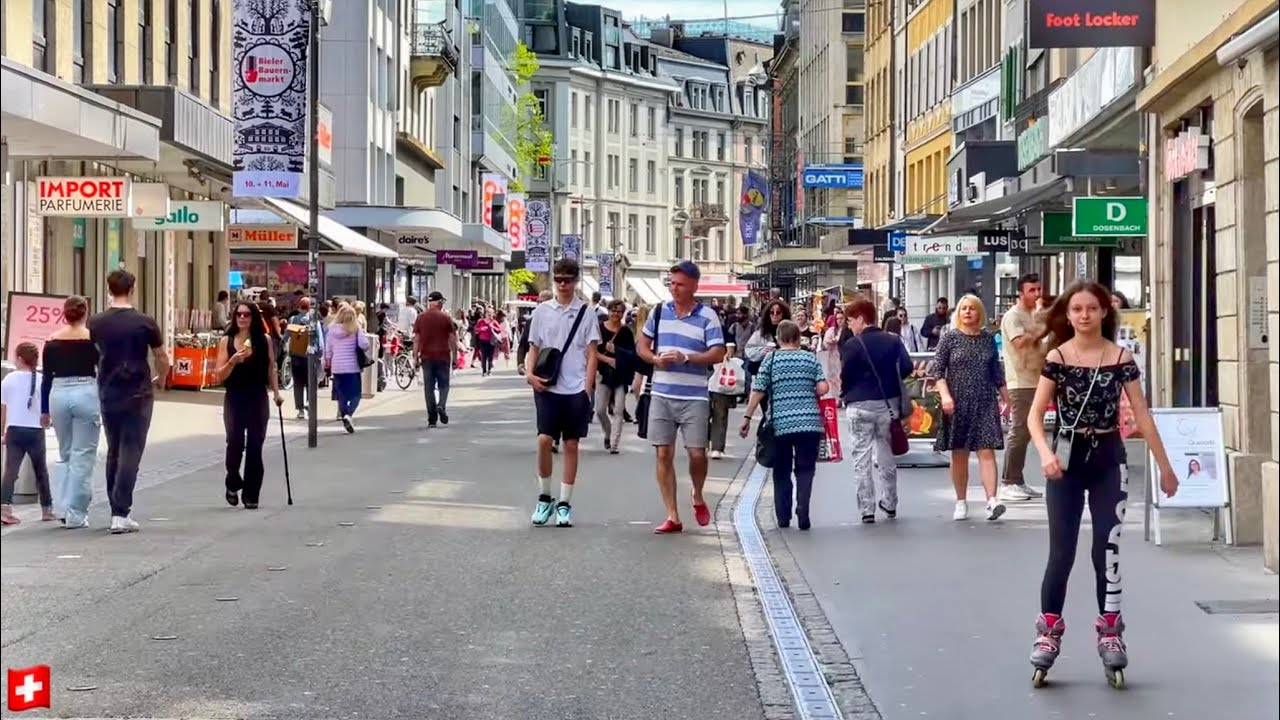 Biel Walking Center and Old Town 🇨🇭Switzerland|| Travel Guide