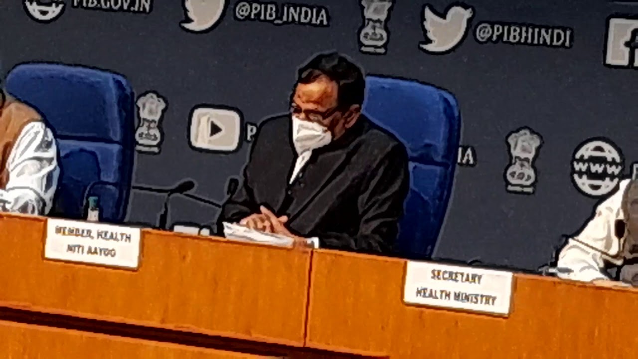 Dr VK Paul -Member , NITI Aayog, Health, press conference on #COVID-19 and #vaccination status.
